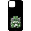 Kids Football Soccer Birthday Boy Appare Custodia per iPhone 15 Plus Rete da calcio per 11° compleanno, per ragazzo, 11 anni, tema calcio