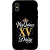 Mis Quince Daisy Tees Custodia per iPhone X/XS Mis Quince Daisy 15 Quinceanera Messicano Compleanno XV Festa