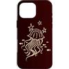 Sea Ocean Jellyfish and Fish Art Custodia per iPhone 16 Pro Max Y2K 90s Pesce e Meduse sotto le stelle