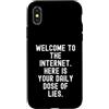 Culture Sarcastic Humor Witty Custodia per iPhone X/XS Benvenuti su Internet Sarcastico Uomini Donne