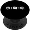 YO! I giochi di carte rendono felice divertente giocatore di carte del ponte di poker PopSockets PopGrip Adesivo