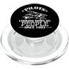 pilot profession fly plane air Runway co Piloti che guardano giù sulle persone dal 1903 sopra le nuvole PopSockets PopGrip per MagSafe