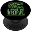 Magliette e regali InGENIUS Alien UFO Alieno UFO Area 51 Voglio credere al rapimento di un disco PopSockets PopGrip Adesivo