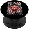 TOKYO WAVES Oni Mask Designs Maschera giapponese del diavolo Yokai del diavolo Hannya Giappone Oni PopSockets PopGrip Adesivo
