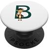 Timowo Studio Giraffa Diploma Lettera B Alfabeto Animale PopSockets PopGrip Adesivo