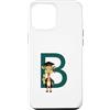 Timowo Studio Custodia per iPhone 12 Pro Max Giraffa Diploma Lettera B Alfabeto Animale