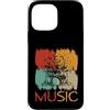 Retro Music Design Custodia per iPhone 13 Pro Max Scheletro batterista musica retrò Halloween Rock Band
