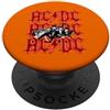 AC/DC Ufficiale AC/DC Angus and Brian Red Lightning Logo Rock Band PopSockets PopGrip Adesivo
