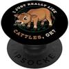 Cattle Breeds Farm Animal Cute Cow Cattl I Just Really Like Cattles Ok Farm Animal Carino Jersey Bovini PopSockets PopGrip Adesivo