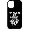 Culture Sarcastic Humor Witty Custodia per iPhone 12/12 Pro Benvenuti su Internet Sarcastico Uomini Donne
