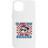 American Baseball Stars Stripes Red Whit Custodia per iPhone 14 Plus Sono qui solo per gli snack Funny Drip Baseball USA America