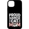 Siamese Cat Mama Feline Lover Funny Custodia per iPhone 15 Plus Orgoglioso gatto siamese mamma