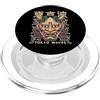 Hannya Oni Mask Aesthetic By TW Hannya Oni Mask Devil Yokai - Maschera giapponese con tatuaggio demone PopSockets PopGrip per MagSafe