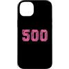 Leggende dello sport Custodia per iPhone 14 Plus Baseball Softball Rosa Numero #500