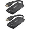 StarTech Extender HDMI Wireless per Sale Riunioni e Spazi Huddle, 4K 60Hz, Portata 20m, Alimentazione USB, Kit Trasmettitore/Ricevitore Plug-and-Play