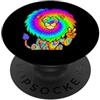 Cool and Groovy Funny Animals Groovy Lion Wildlife Peace Animal PopSockets PopGrip Adesivo