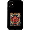 Japanese Aesthetic by Tokyo Waves Custodia per iPhone 11 Maschera giapponese del diavolo Yokai del diavolo Hannya Giappone Oni