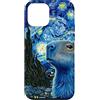 Watercolour Fashion Kitty Shades Custodia per iPhone 12 mini Hamster Blue Painting Majestic Capibara Notti Stellate