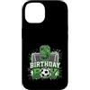 Kids Football Soccer Birthday Boy Appare Custodia per iPhone 14 Rete da calcio per 9° compleanno, per bambino di 9 anni