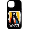Funny Animal What Humor Joke Animal Meme Custodia per iPhone 15 Bear What? Orso Meme Orso Divertente Detto Animale