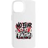 Christian Faith Scripture No Fear Romans Custodia per iPhone 14 No Fear In Faith Romani Cristiani 8 31 Versetto