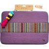 WONDEE VamVam Custodia PC 15.6-16 Pollici, Borsa per Laptop tessuto decorativo ricamato in stile etnico e bellissimo tiratore, imbottita e rinforzata con cerniera - Compatibile con Macbook e tutti