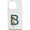 Timowo Studio Custodia per iPhone 13 Pro Giraffa Diploma Lettera B Alfabeto Animale