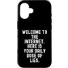 Culture Sarcastic Humor Witty Custodia per iPhone 16 Benvenuti su Internet Sarcastico Uomini Donne