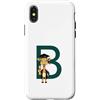 Timowo Studio Custodia per iPhone X/XS Giraffa Diploma Lettera B Alfabeto Animale