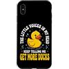 Anatra Anatra Di Gomma Paperino Custodia per iPhone XS Max The Little Voices In My Head Keep Telling Me Get More Ducks