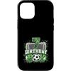 Kids Football Soccer Birthday Boy Appare Custodia per iPhone 12/12 Pro 7° compleanno ragazzo calcio net 7 anni tema calcio