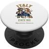 Dogs & Coffee Designs Tazza da caffè con cane da caccia e bandiera italiana PopSockets PopGrip Adesivo