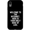 Culture Sarcastic Humor Witty Custodia per iPhone XR Benvenuti su Internet Sarcastico Uomini Donne