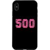 Leggende dello sport Custodia per iPhone XS Max Baseball Softball Rosa Numero #500