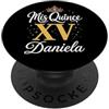 Mis Quince Daniela Tees Mis Quince Daniela 15 Quinceanera Messicano Compleanno XV Festa PopSockets PopGrip Adesivo