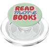 Trendy Reader Book Lover Bookworm Leggi di più Libri PopSockets PopGrip per MagSafe