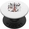 Christian Angelic Sword Spiritual Warfar Messaggero Di Fuoco Fiammeggiante Angelo Spada Cristiana PopSockets PopGrip Adesivo