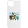 Hawaii Pacific Travel Gifts Custodia per iPhone 14 Plus Vulcani, cascate e tartarughe - Vacanza Hawaii