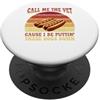 Divertente Maglietta Bootleg Che Griglia Maglietta Divertente Bootleg Grilling Hot Dog Dog Meme PopSockets PopGrip Adesivo