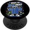 Want To See My Six Pack Funny Brick Love Vuoi vedere il mio umorismo da allenamento in palestra Six Pack PopSockets PopGrip Adesivo