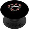Floreale Nome Sharon Regalo Sharon Fiore Cuore Personalizzato Nome Sharon PopSockets PopGrip Intercambiabile