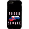 Slovakian Flag Heritage Apparel & Gifts Custodia per iPhone SE (2020) / 7/8 Bandiera della Slovacchia Patriottica Uomini Donne Bambini Orgoglioso Slovacco