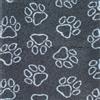VetBedding ProFleece Vet Bedding Limited Edition Zampa Gigante Grigio - 100x75cm