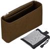 QUARKZMAN Organizzatore Per Borsa In Feltro 27 x 5.5 x 15 cm Marrone