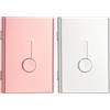 PATIKIL 2Pcs Porta Biglietti Da Visita Custodia Portatile Rosa Oro/Argento