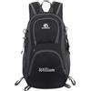 Generico Personalizzata Zainetto Bambino con Nome per Uomo Donna, Zaino da Hiking 20L, Impermeabile Zaino Leggero Pieghevole, Zaino Scuola per Viaggi e Sport Regali Bambini 40 * 25 (Nero)