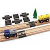 Locorico - Confezione di raccordi per treno in legno compatibile Brio