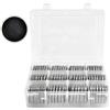 Againmore 84 capsule per monete da 46 mm, con guarnizione in schiuma e contenitore in plastica, organizer per monete, per collezione di monete, 7 misure (16/20/25/27/30/38/46 mm (scatola trasparente +