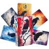 Generic Mazzo di carte per tarocchi, corvo portatile saggezza oracolo carte per giochi per feste con illustrazione classica, strumento di guida spirituale, per riunioni di famiglia, amici, meditazione, casa e