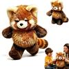 Generico Peluche Che Corre, 55 cm Peluche Di Panda, Procione Cuscino Morbido E Soffice, Peluches Di Panda Simpatico Cuscino Decorativo, Per L'arredamento Del Divano De Regali Per Adulti E Bambini